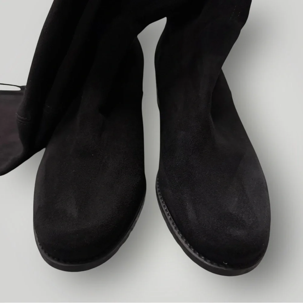 Stuart Weitzman Midland Suede Leather Over-The-Knee Heels Tall Boots‎ Sz 9.5